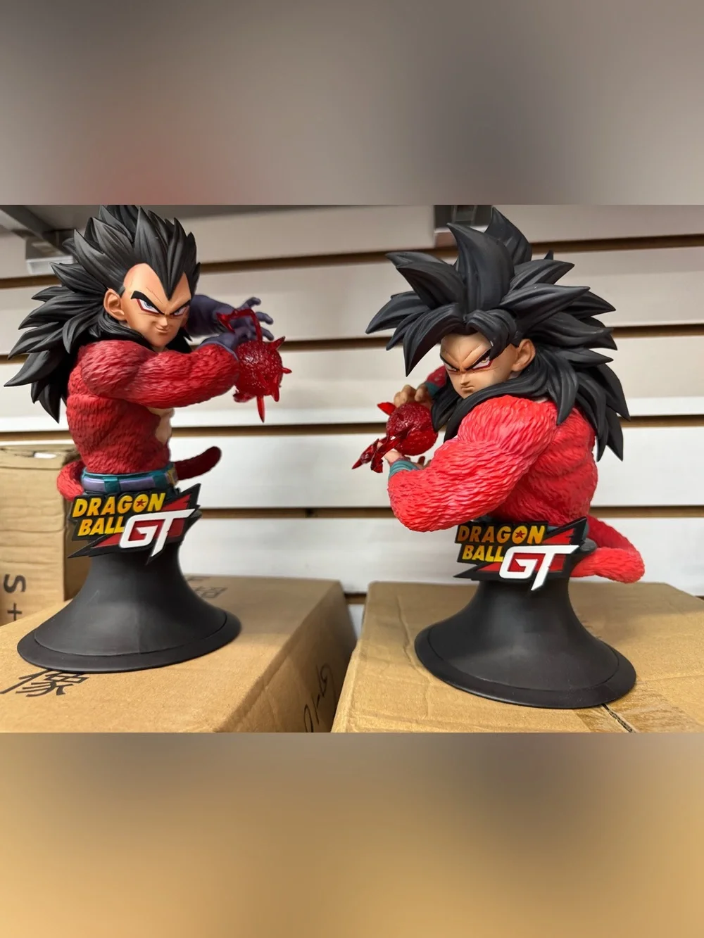 Dragon ball got super Saiyan Goku and Vegeta figure statue